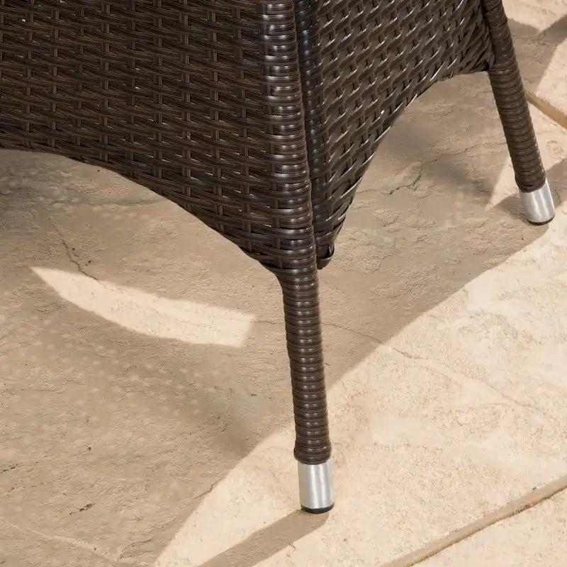 Brayden Outdoor 3-piece Wicker Bistro Set by Christopher Knight Home - N/A