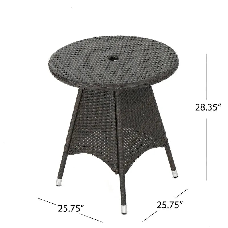Brayden Outdoor 3-piece Wicker Bistro Set by Christopher Knight Home - N/A