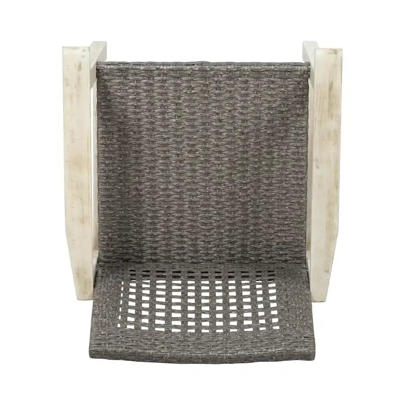 Hampton Outdoor Acacia Wood and Wicker Dining Chair (Set of 2) by Christopher Knight Home