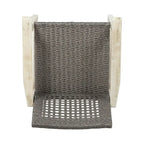 Hampton Outdoor Acacia Wood and Wicker Dining Chair (Set of 2) by Christopher Knight Home