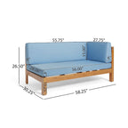 Brava Acacia Wood Sectional Sofa Set by Christopher Knight Home