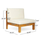 Brava Acacia Wood Sectional Sofa Set by Christopher Knight Home