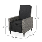 Murdock Outdoor Wicker Outdoor Recliner with Cushion by Christopher Knight Home