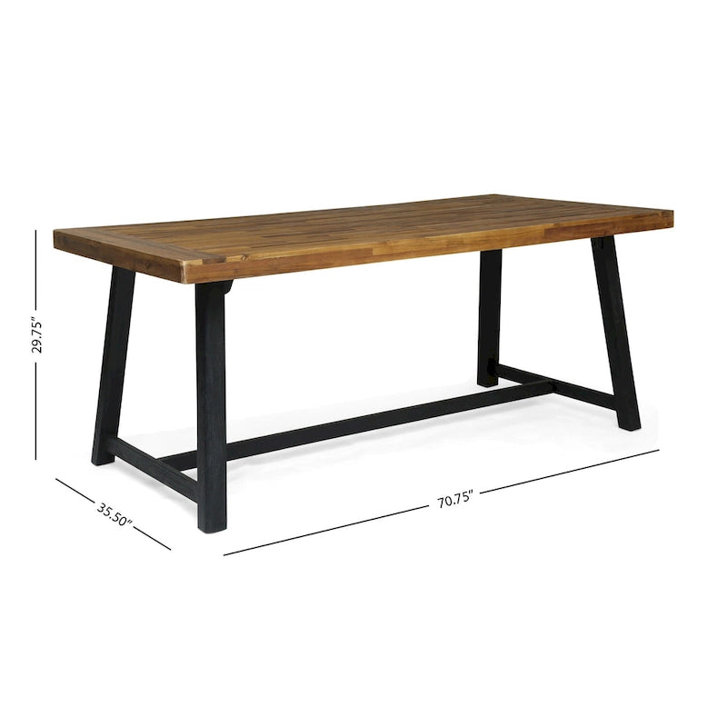 Raphael Outdoor Acacia Wood Picnic Set by Christopher Knight Home