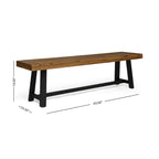 Raphael Outdoor Acacia Wood Picnic Set by Christopher Knight Home