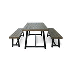 Raphael Outdoor Acacia Wood Picnic Set by Christopher Knight Home