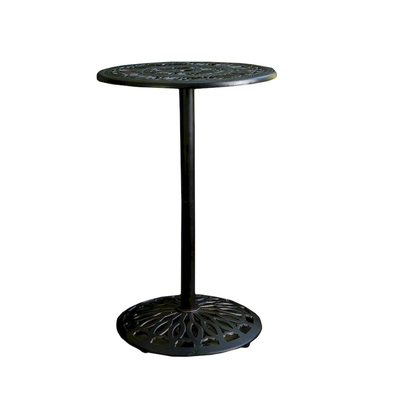 Santa Maria Outdoor Cast Aluminum Round Bar Table (ONLY) by Christopher Knight Home - 26.75L x 26.75W x 41.50H