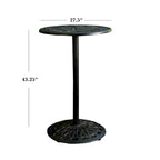 Santa Maria Outdoor Cast Aluminum Round Bar Table (ONLY) by Christopher Knight Home - 26.75L x 26.75W x 41.50H