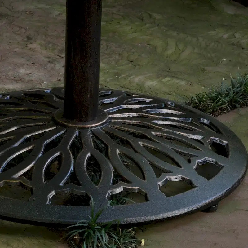 Santa Maria Outdoor Cast Aluminum Round Bar Table (ONLY) by Christopher Knight Home - 26.75L x 26.75W x 41.50H