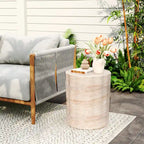 Cambio Outdoor Lightweight Concrete Side Table by Christopher Knight Home