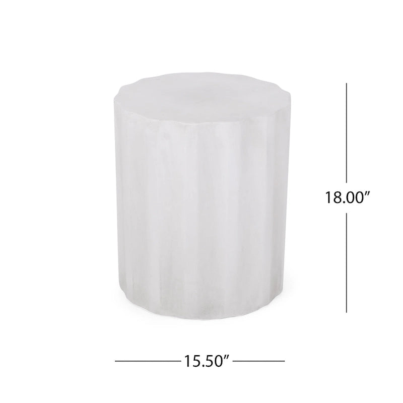 Cambio Outdoor Lightweight Concrete Side Table by Christopher Knight Home