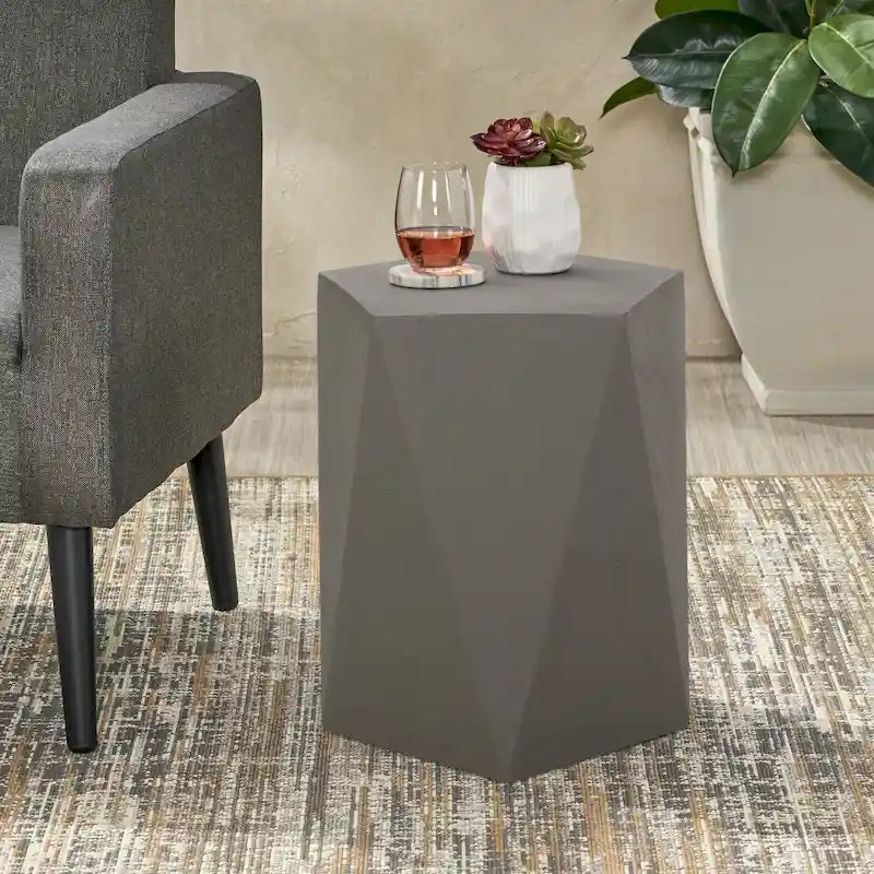 Apollo Outdoor Modern Side Table by Christopher Knight Home