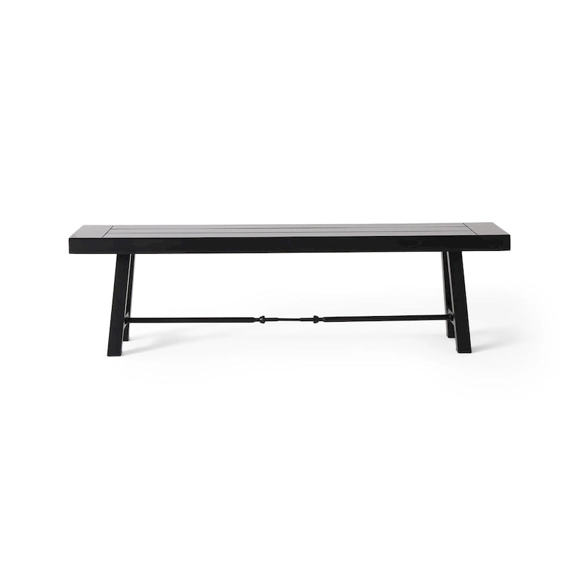 Catriona Outdoor Rustic Acacia Wood Bench by Christopher Knight Home