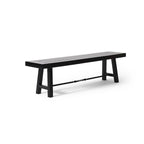 Catriona Outdoor Rustic Acacia Wood Bench by Christopher Knight Home