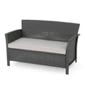 St. Lucia Outdoor Wicker Loveseat by Christopher Knight Home