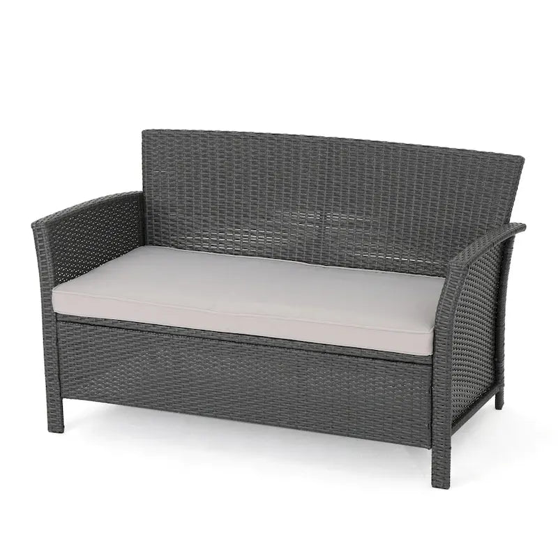 St. Lucia Outdoor Wicker Loveseat by Christopher Knight Home