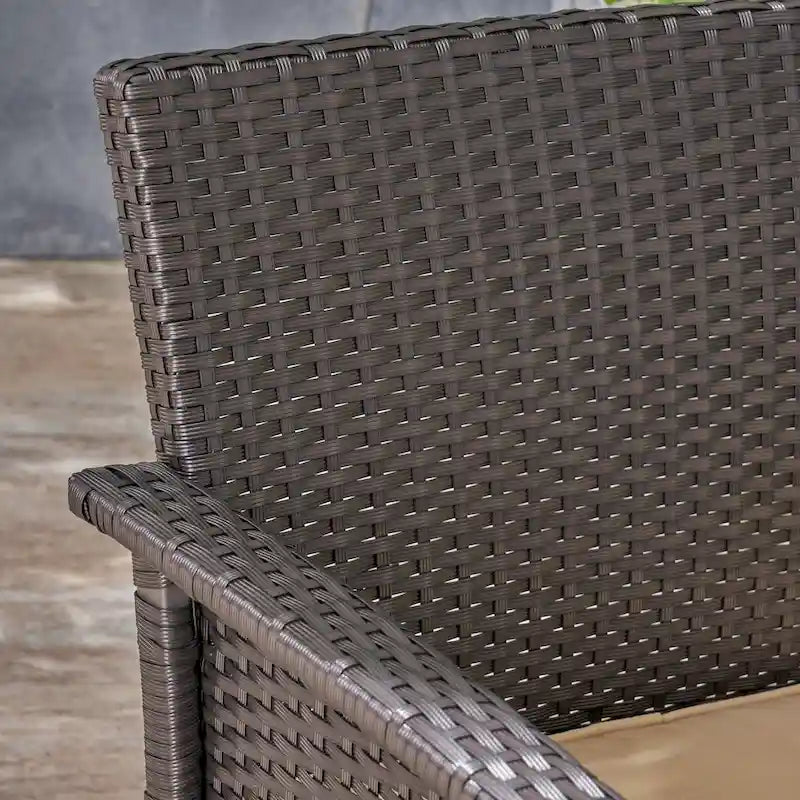St. Lucia Outdoor Wicker Loveseat by Christopher Knight Home