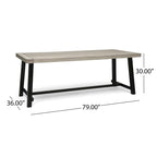 Lyons Outdoor Rustic 8-seater Dining Set by Christopher Knight Home