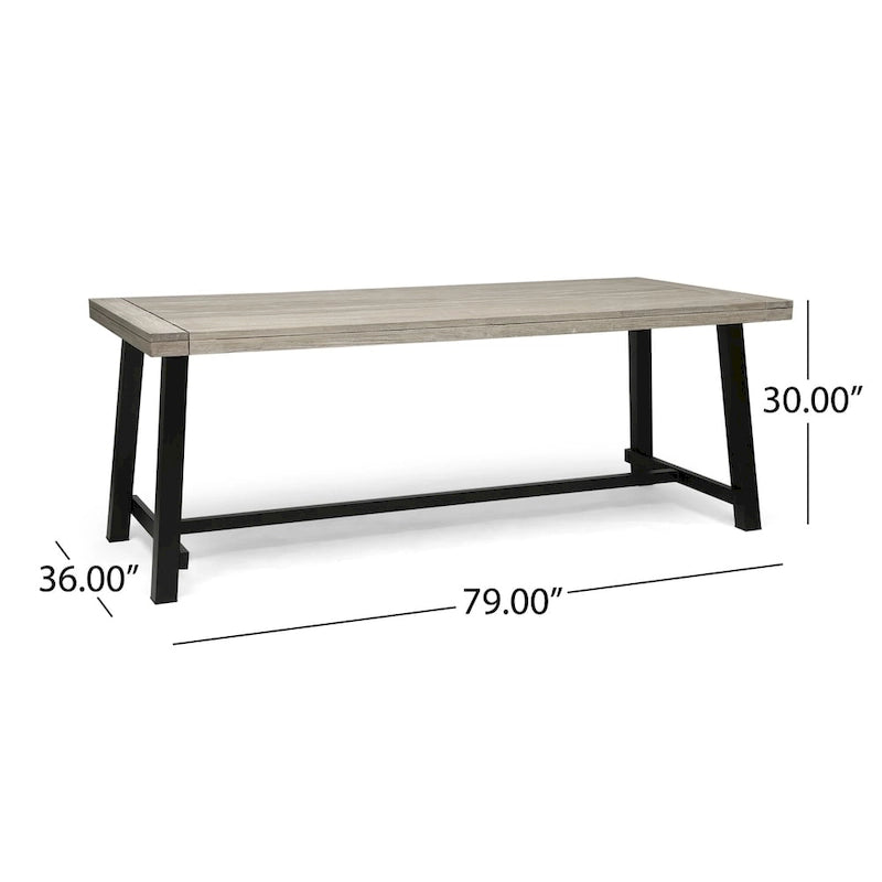 Lyons Outdoor Rustic 8-seater Dining Set by Christopher Knight Home