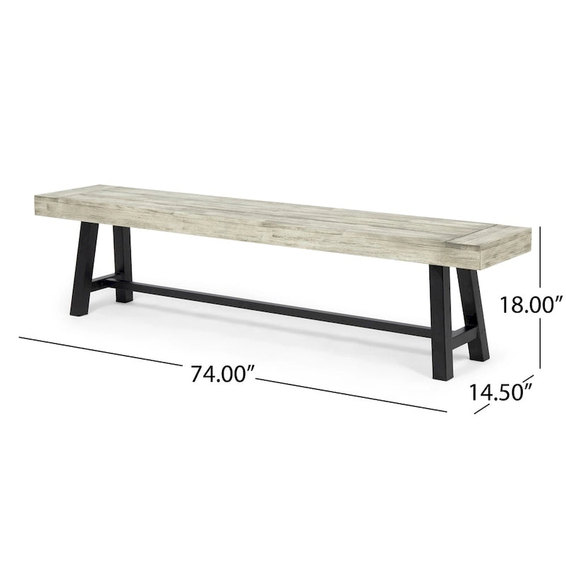 Lyons Outdoor Rustic 8-seater Dining Set by Christopher Knight Home