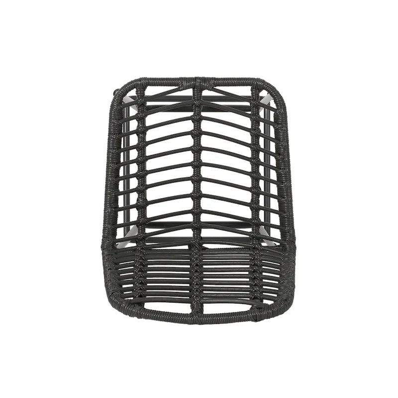 Sawtelle Outdoor Wicker Barstools (Set of 4) by Christopher Knight Home