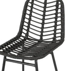Sawtelle Outdoor Wicker Barstools (Set of 4) by Christopher Knight Home
