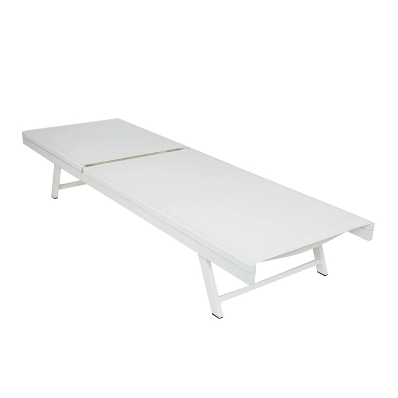 Salton Outdoor Aluminum Mesh-seat Chaise Lounge (Set of 4) by Christopher Knight Home