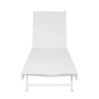 Salton Outdoor Aluminum Mesh-seat Chaise Lounge (Set of 4) by Christopher Knight Home