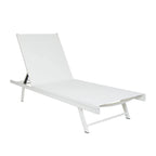 Salton Outdoor Aluminum Mesh-seat Chaise Lounge (Set of 4) by Christopher Knight Home