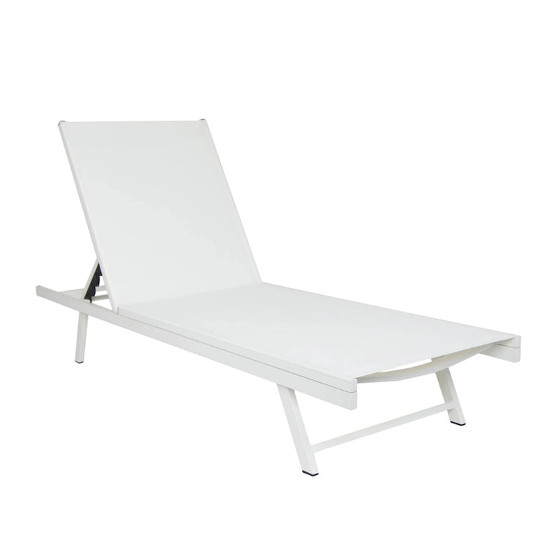 Salton Outdoor Aluminum Mesh-seat Chaise Lounge (Set of 4) by Christopher Knight Home