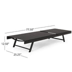 Salton Outdoor Aluminum Mesh-seat Chaise Lounge (Set of 4) by Christopher Knight Home