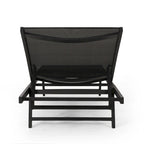 Salton Outdoor Aluminum Mesh-seat Chaise Lounge (Set of 4) by Christopher Knight Home