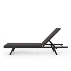 Salton Outdoor Aluminum Mesh-seat Chaise Lounge (Set of 4) by Christopher Knight Home