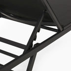 Salton Outdoor Aluminum Mesh-seat Chaise Lounge (Set of 4) by Christopher Knight Home