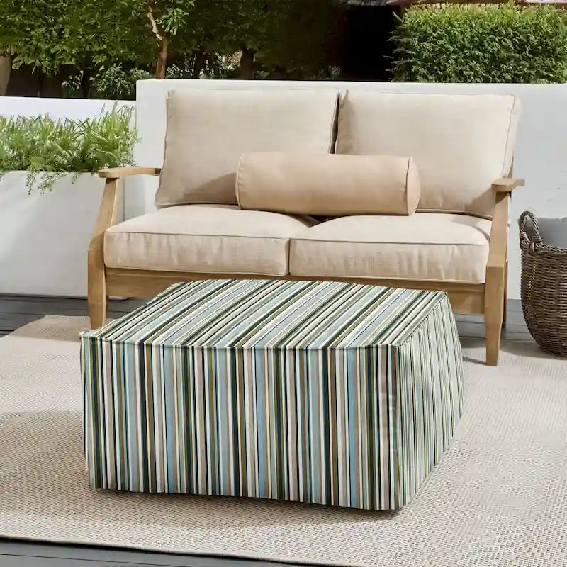 Sorra Home Sunbrella Outdoor Corded Bean Pouf