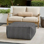 Sorra Home Sunbrella Outdoor Corded Bean Pouf