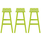 Polytrends Laguna Hdpe All Weather Outdoor Patio 29 Saddle Seat Bar Stool (Set Of 3)