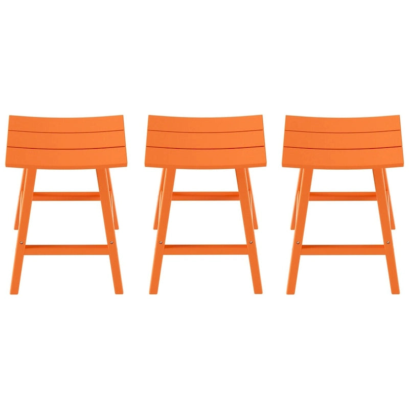 Polytrends Laguna Hdpe All Weather Outdoor Patio 29 Saddle Seat Bar Stool (Set Of 3)