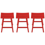 Polytrends Laguna Hdpe All Weather Outdoor Patio 29 Saddle Seat Bar Stool (Set Of 3)