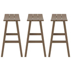 Polytrends Laguna Hdpe All Weather Outdoor Patio 29 Saddle Seat Bar Stool (Set Of 3)