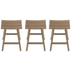 Polytrends Laguna Hdpe All Weather Outdoor Patio 29 Saddle Seat Bar Stool (Set Of 3)