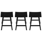 Polytrends Laguna Hdpe All Weather Outdoor Patio 29 Saddle Seat Bar Stool (Set Of 3)