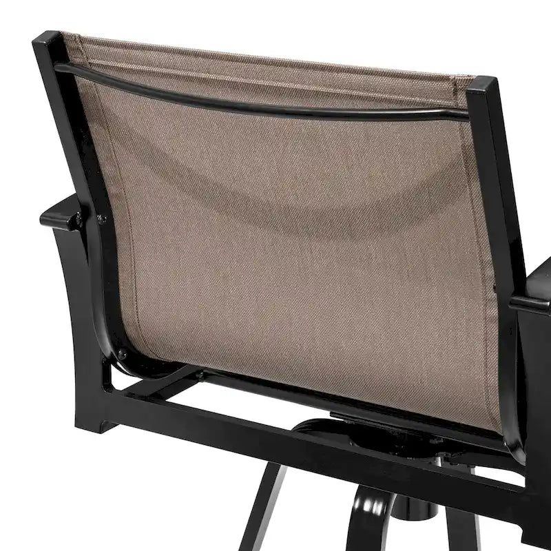Outdoor Sunbrella Aluminum Swivel Bar Stool 2-piece Bar Height Stool Bar Chairs