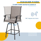 Futzca Patio Swivel Bar Bistro Set or Swivel Bar Stools