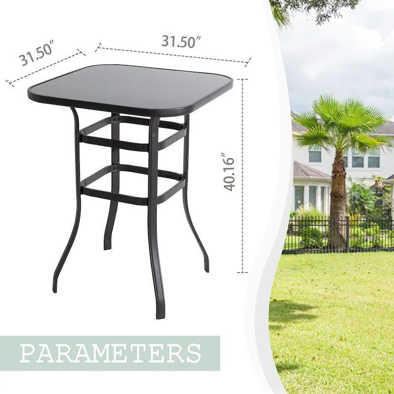 Futzca Patio Swivel Bar Bistro Set or Swivel Bar Stools