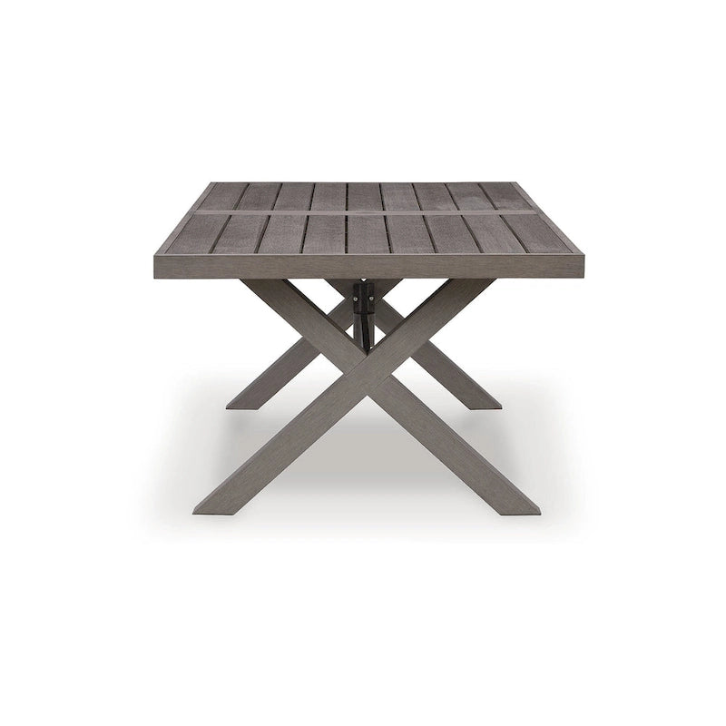 Signature Design by Ashley Hillside Barn Brown Outdoor Dining Table - 84 W x 42 D x 29 H