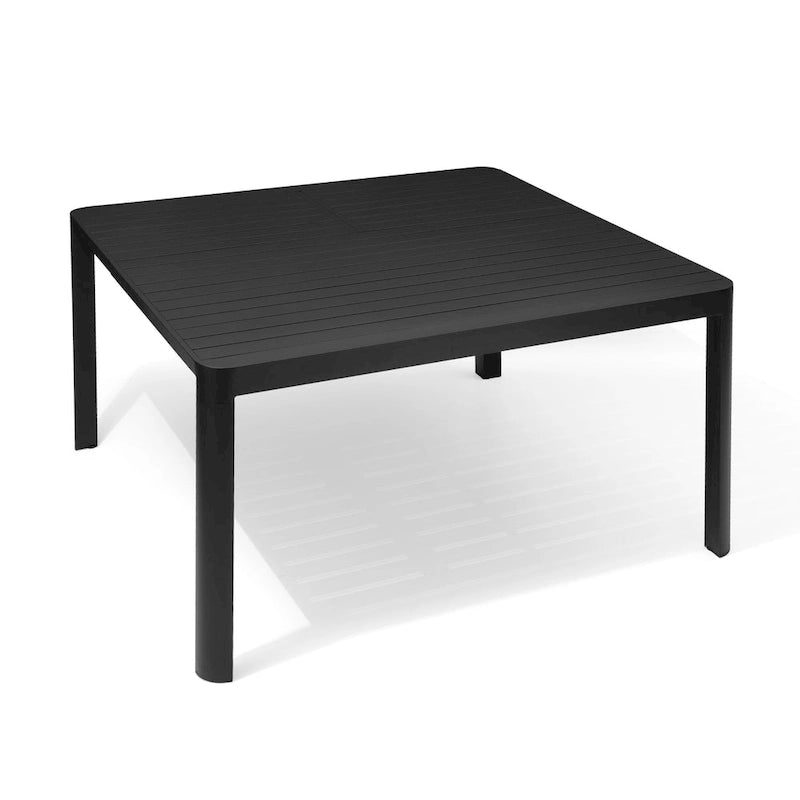 Pellebant Outdoor Dining Table Patio Aluminum Extension Table - 38.2 / 58.7 (W) x 58.7 (L) x 29.5 (H)
