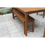 Eilaf 6 pc. Eucalyptus and Sling Dining Set with Bench - N/A