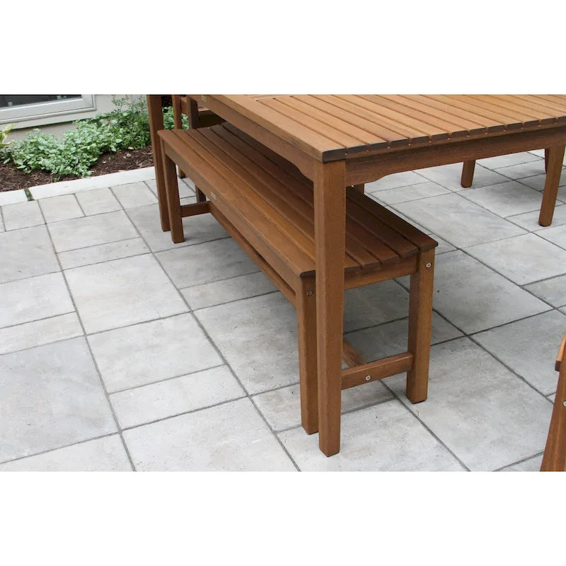 Eilaf 6 pc. Eucalyptus and Sling Dining Set with Bench - N/A
