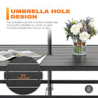 NUU GARDEN Outdoor 7-Piece Iron Dining Set